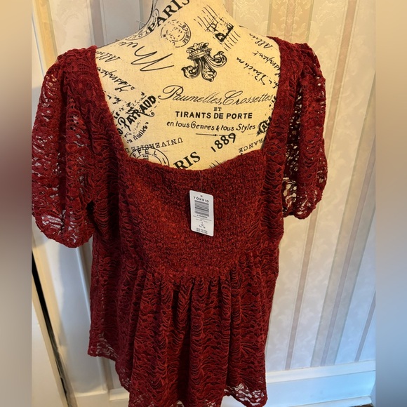Torrid chenille baby doll top - Picture 2 of 3